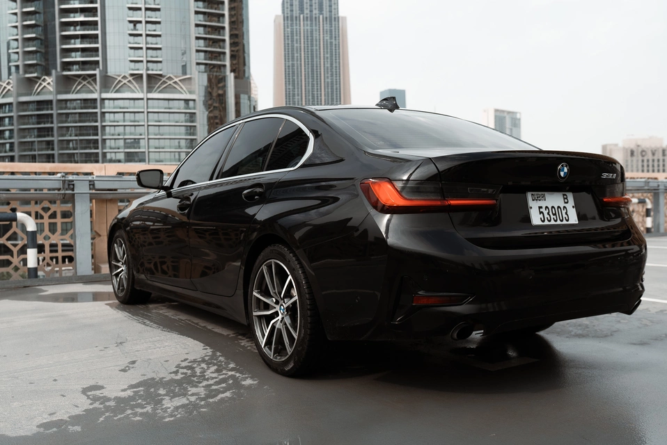 Car rental BMW 330i in Dubai 2021 (black)