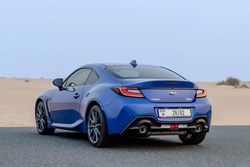 Car rental Subaru BRZ in Dubai 2023 (blue)