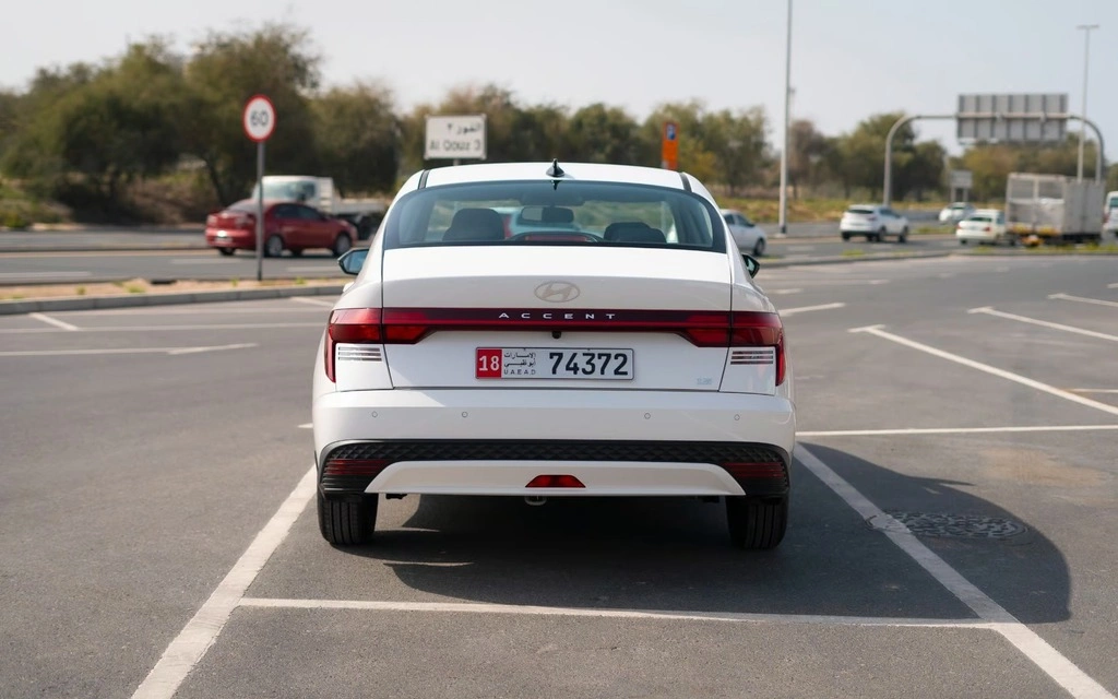 Car rental Hyundai Accent in Dubai 2024 (white)