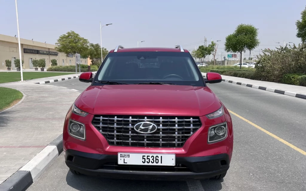 Car rental Hyundai Venue in Dubai 2020 (cherry)