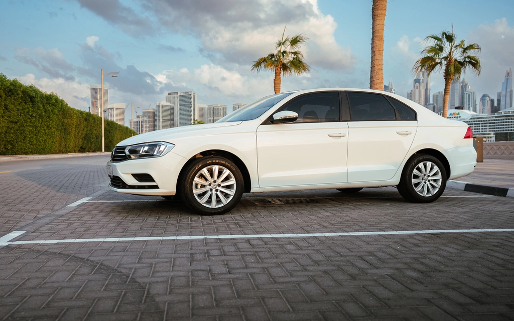 Car rental Volkswagen Bora in Dubai 2023 (white)
