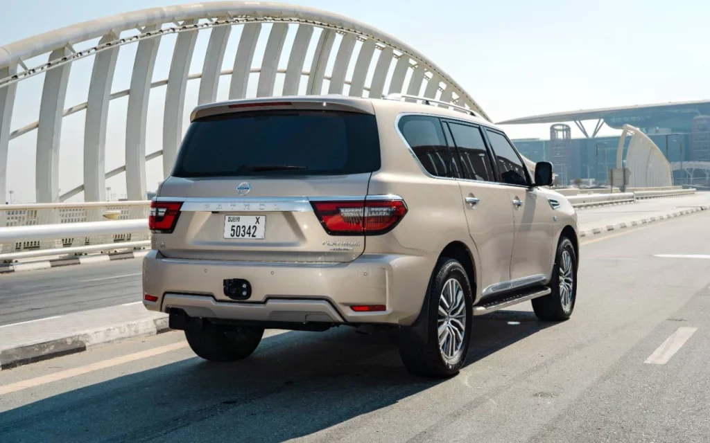 Car rental Nissan Patrol-V8-Platinum in Dubai 2023 (beige)