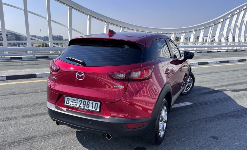 Car rental Mazda CX3 in Dubai 2023 (red)