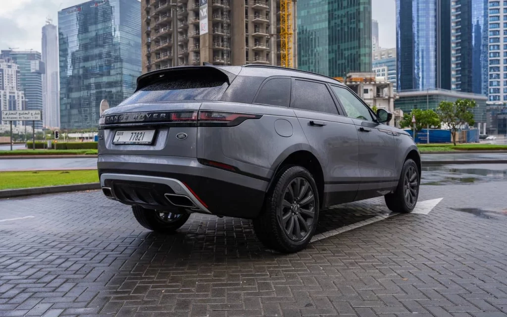 Car rental RangeRover Velar in Dubai 2020 (grey-blue)