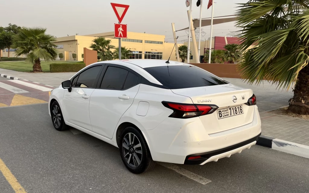 Car rental Nissan Sunny in Dubai 2021 (white)