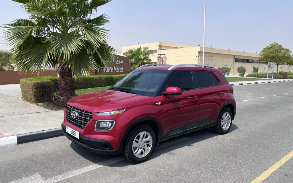 Car rental Hyundai Venue in Dubai 2020 (cherry)