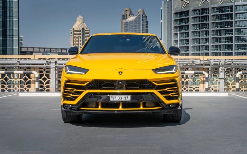 Car rental Lamborghini Urus in Dubai 2020 (yellow)