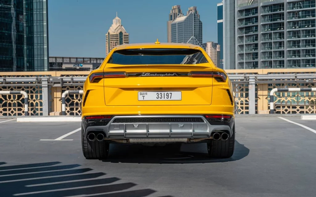 Аренда Ламборгини Урус в Дубае 2020 (желтый)
