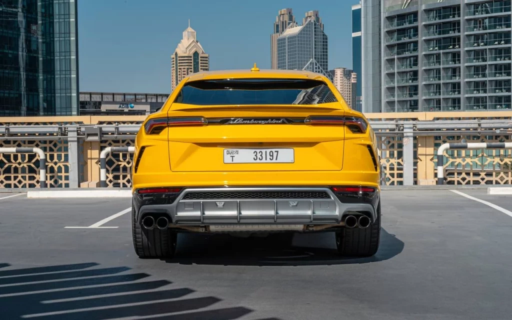 Car rental Lamborghini Urus in Dubai 2020 (yellow)