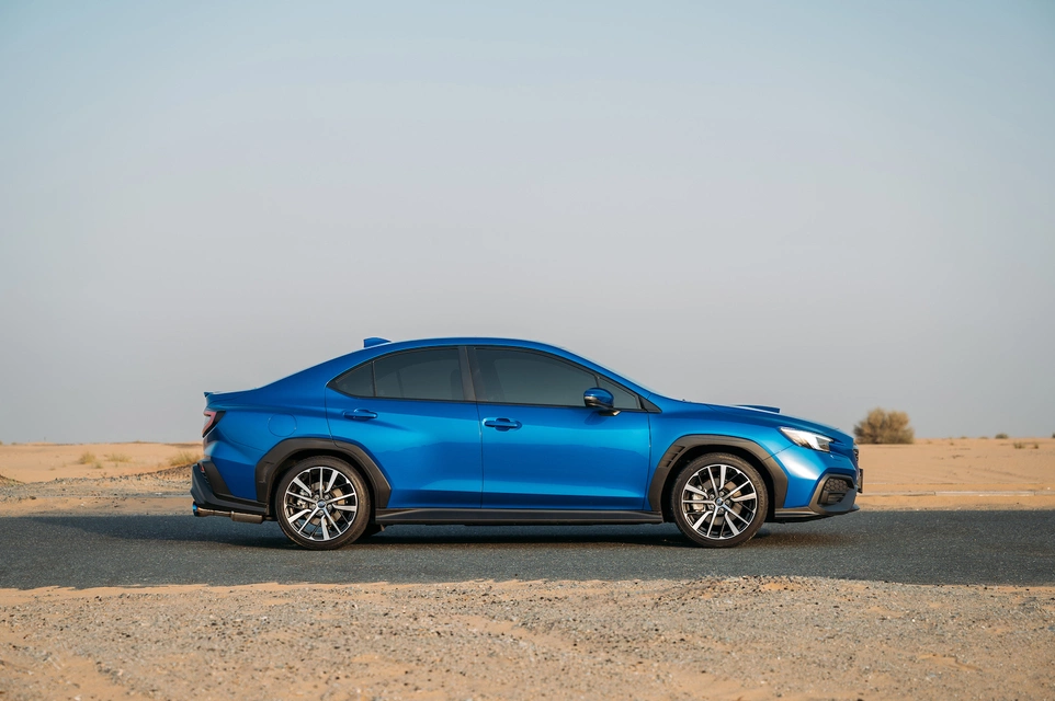 Car rental Subaru WRX in Dubai 2023 (blue)