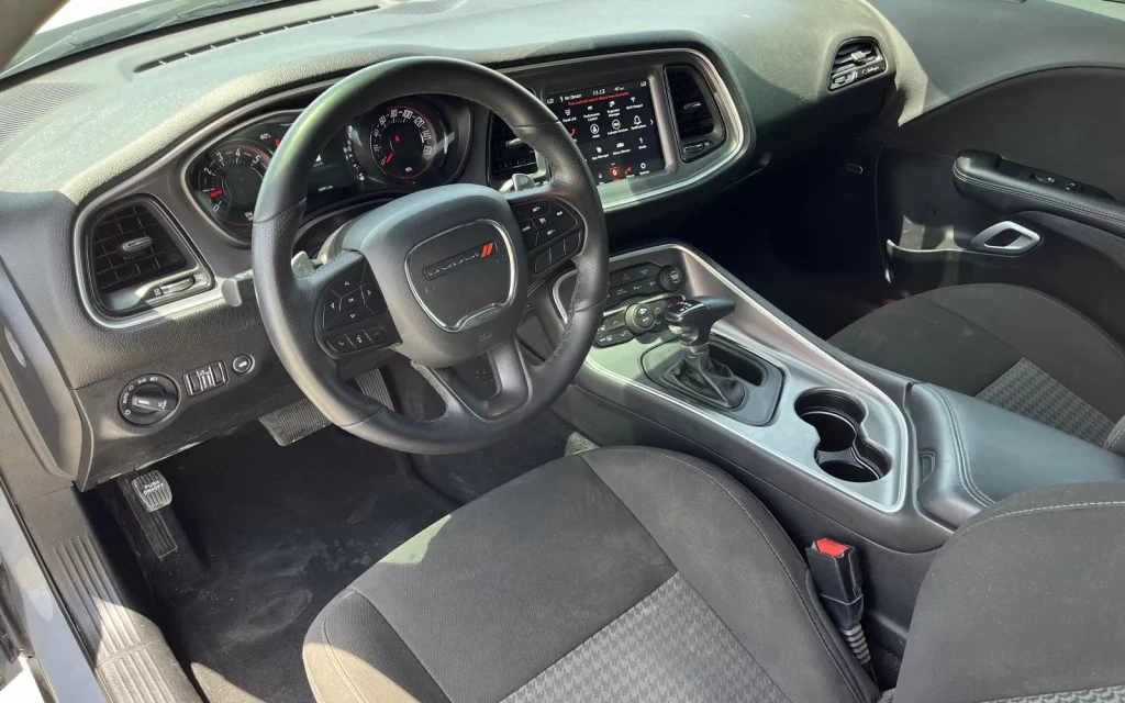 Car rental Dodge Challenger in Dubai 2021 (tiffany-blue)