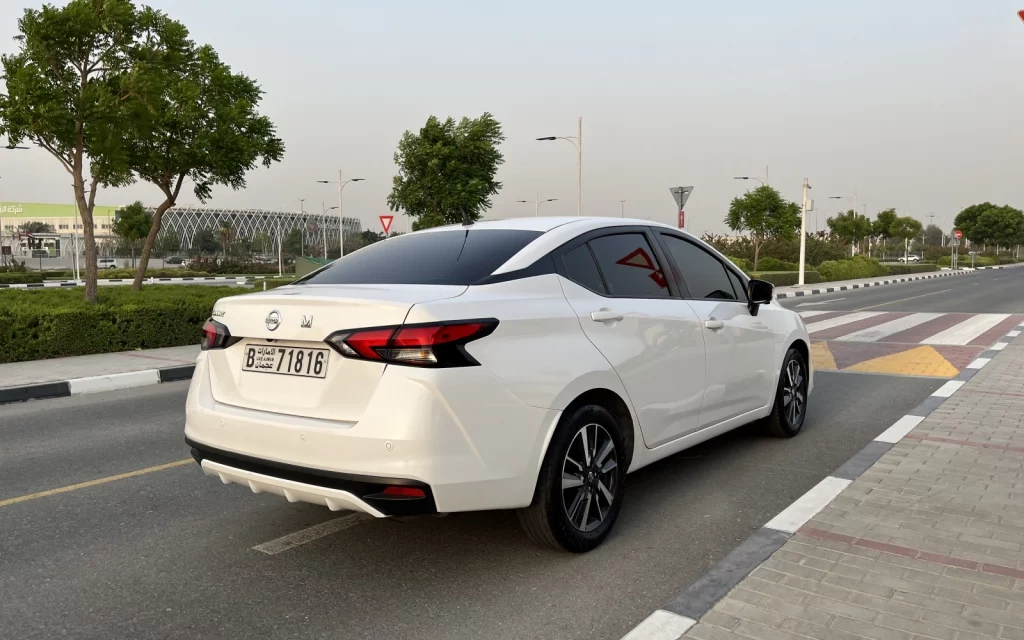 Car rental Nissan Sunny in Dubai 2021 (white)