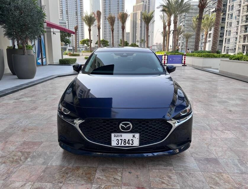 Car rental Mazda 3 in Dubai 2021 (dark-blue)