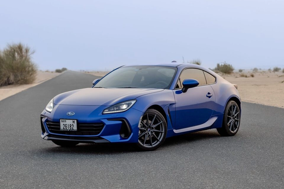 Car rental Subaru BRZ in Dubai 2023 (blue)