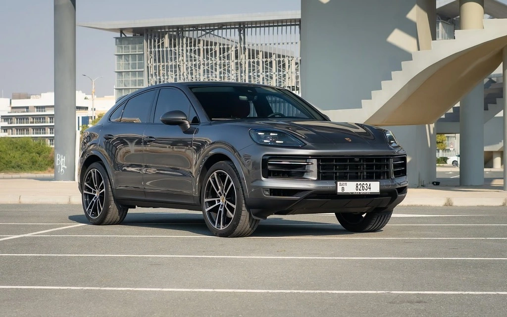 Car rental Porsche Cayenne-coupe in Dubai 2024 (grey)