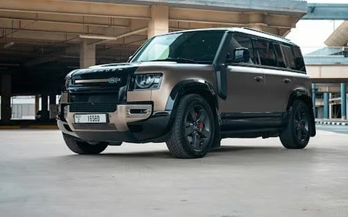 Car rental RangeRover Defender in Dubai 2021 (brown)