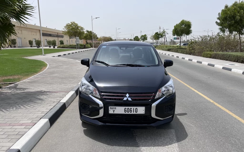 Car rental Mitsubishi Mirage in Dubai 2021 (black)