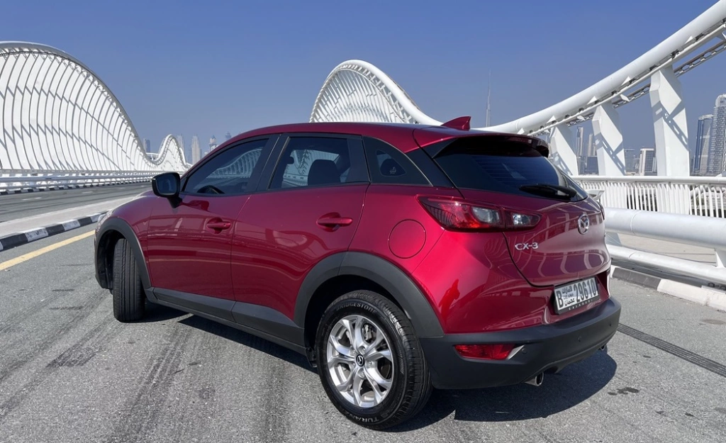 Car rental Mazda CX3 in Dubai 2023 (red)