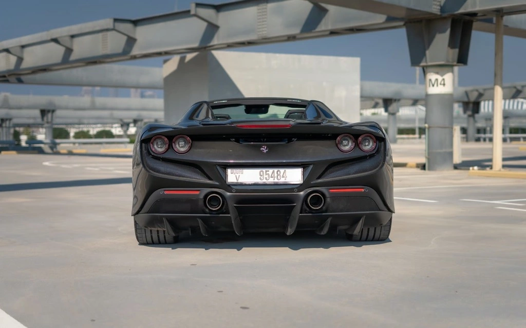 Car rental Ferrari F8-Tributo in Dubai 2023 (black)