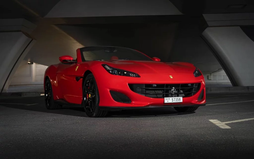 Car rental Ferrari Portofino in Dubai 2019 (red)