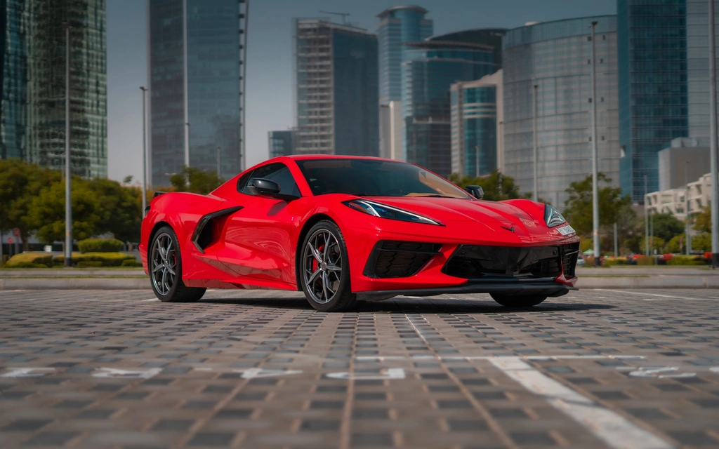 Car rental Chevrolet Corvette-C8 in Dubai 2022 (red)