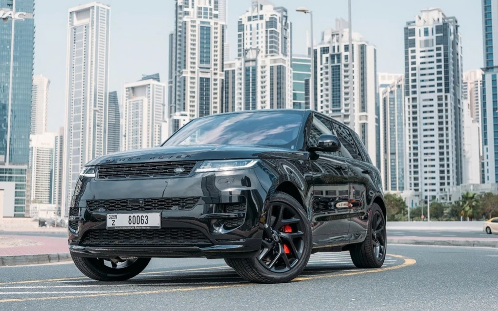 Car rental RangeRover Sport in Dubai 2023 (black)