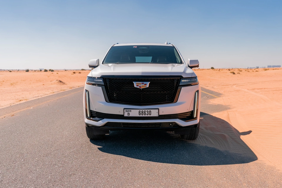 Car rental Cadillac Escalade in Dubai 2023 (white)