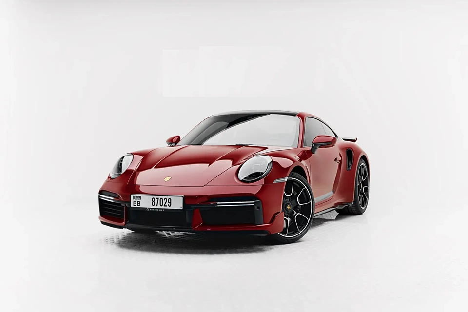 Аренда Порше 911-Турбо-S в Дубае 2023 (красный)