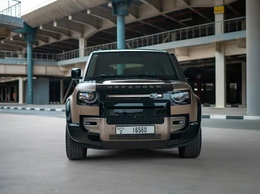 Car rental RangeRover Defender in Dubai 2021 (brown)