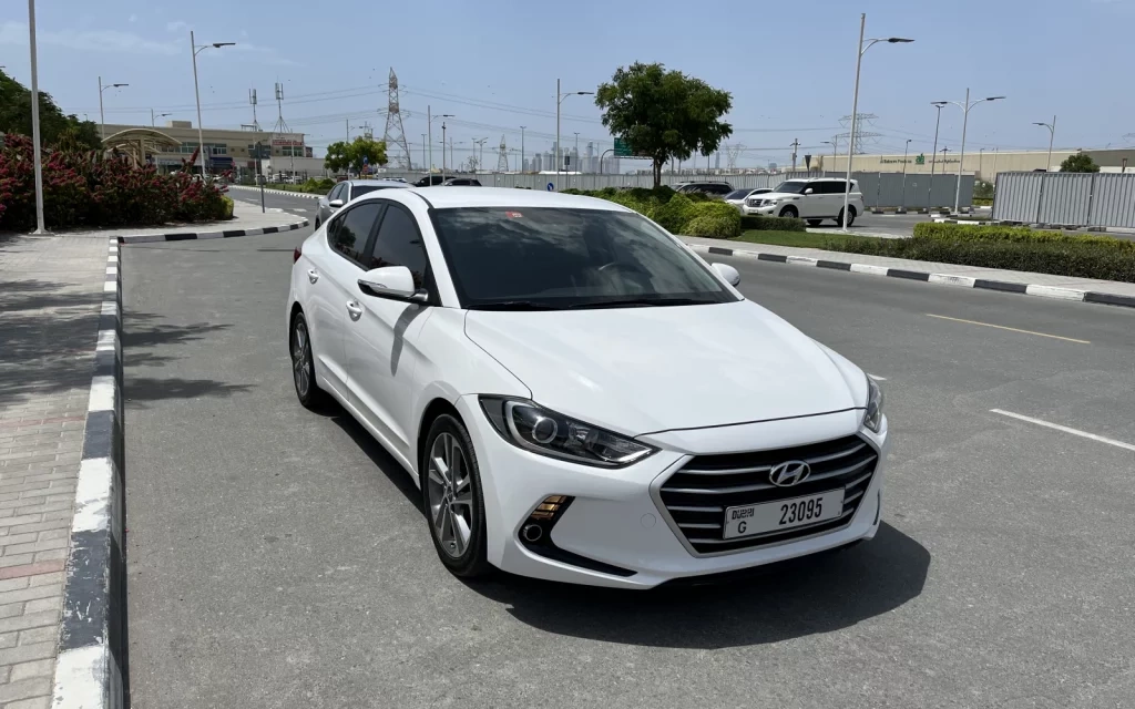 Car rental Hyundai Avante in Dubai 2019 (white)