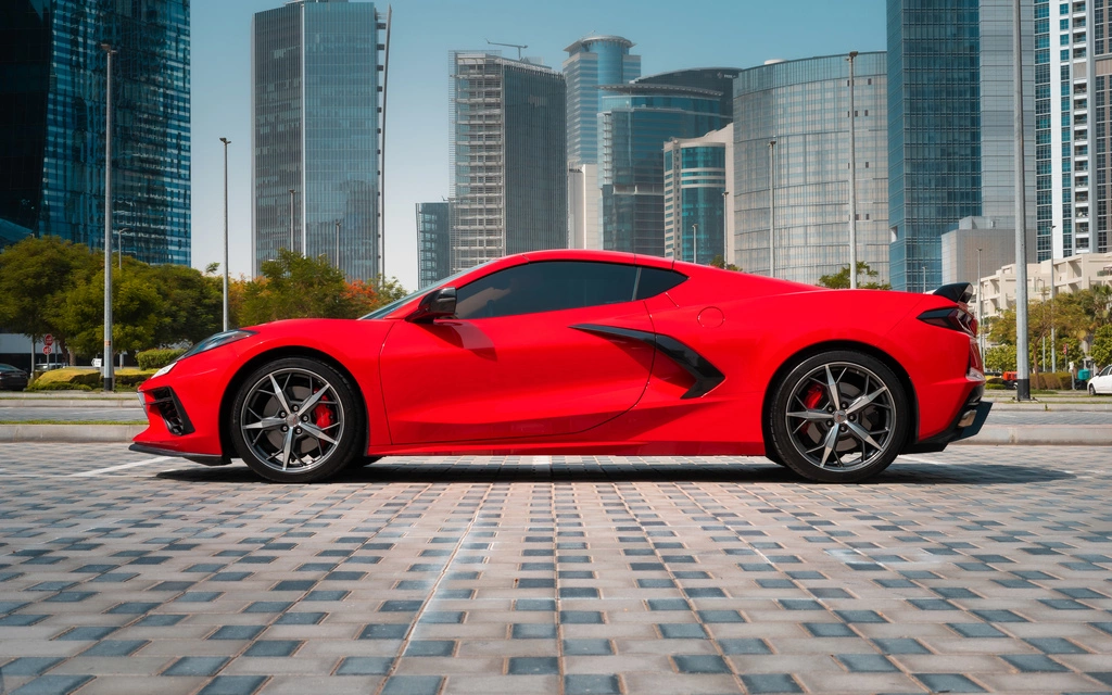 Car rental Chevrolet Corvette-C8 in Dubai 2022 (red)