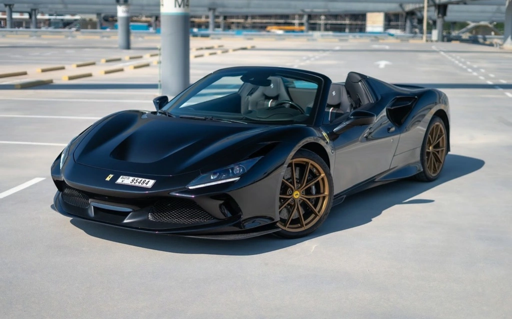 Car rental Ferrari F8-Tributo in Dubai 2023 (black)