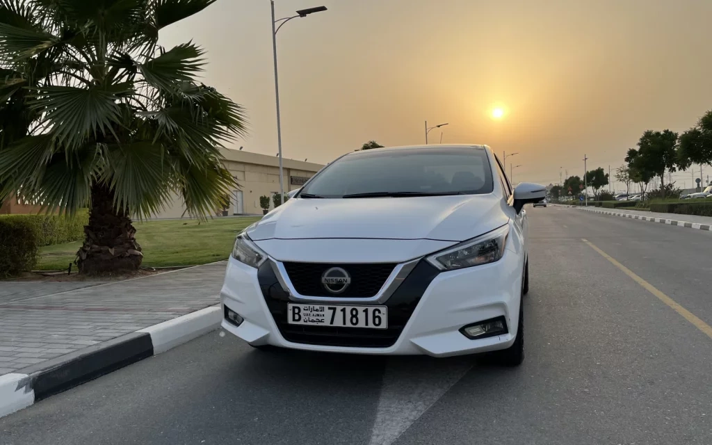 Car rental Nissan Sunny in Dubai 2021 (white)