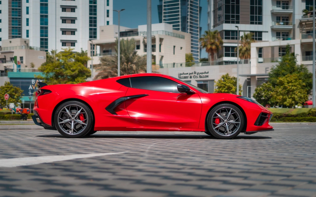 Car rental Chevrolet Corvette-C8 in Dubai 2022 (red)