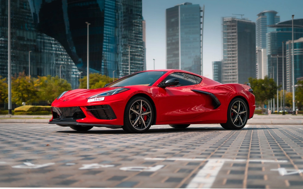 Car rental Chevrolet Corvette-C8 in Dubai 2022 (red)