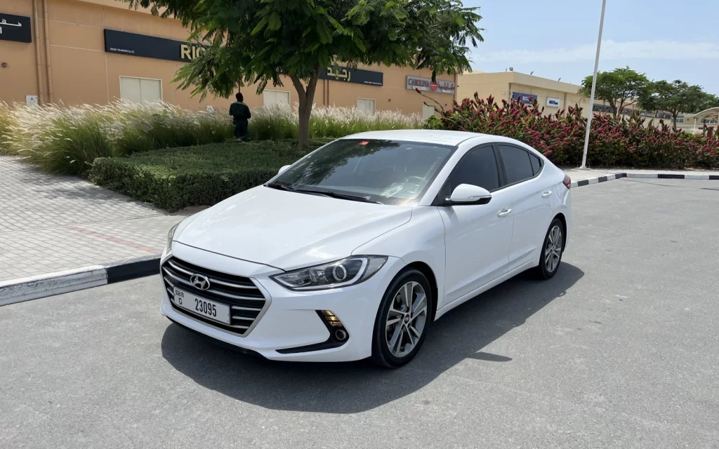 Car rental Hyundai Avante in Dubai 2019 (white)