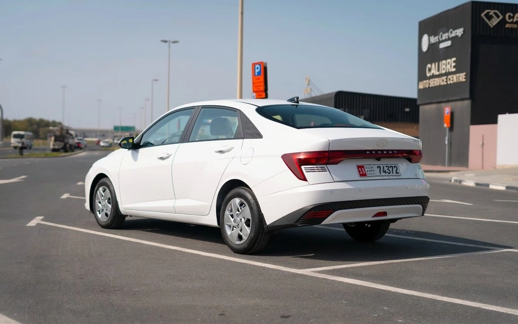 Car rental Hyundai Accent in Dubai 2024 (white)