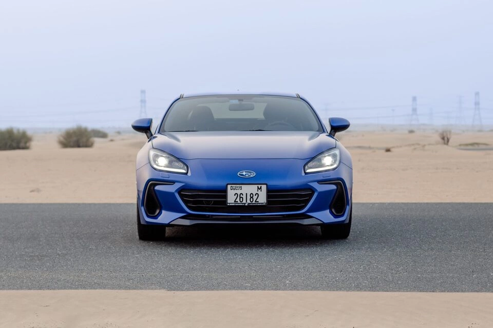 Car rental Subaru BRZ in Dubai 2023 (blue)