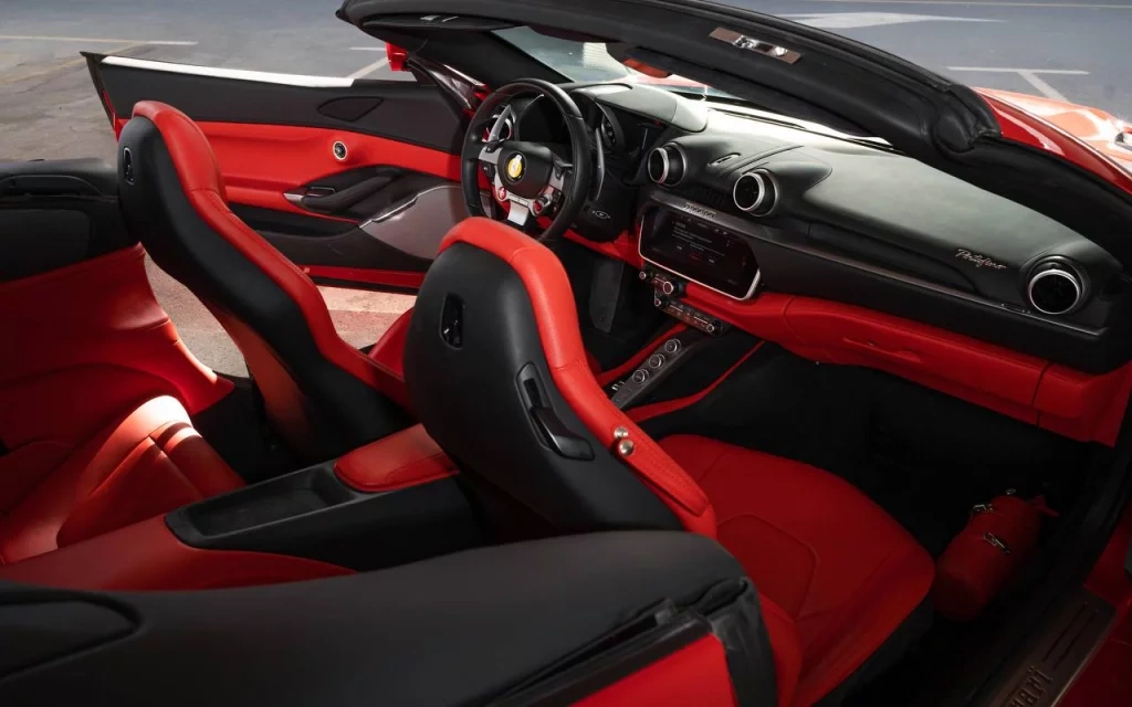 Car rental Ferrari Portofino in Dubai 2019 (red)