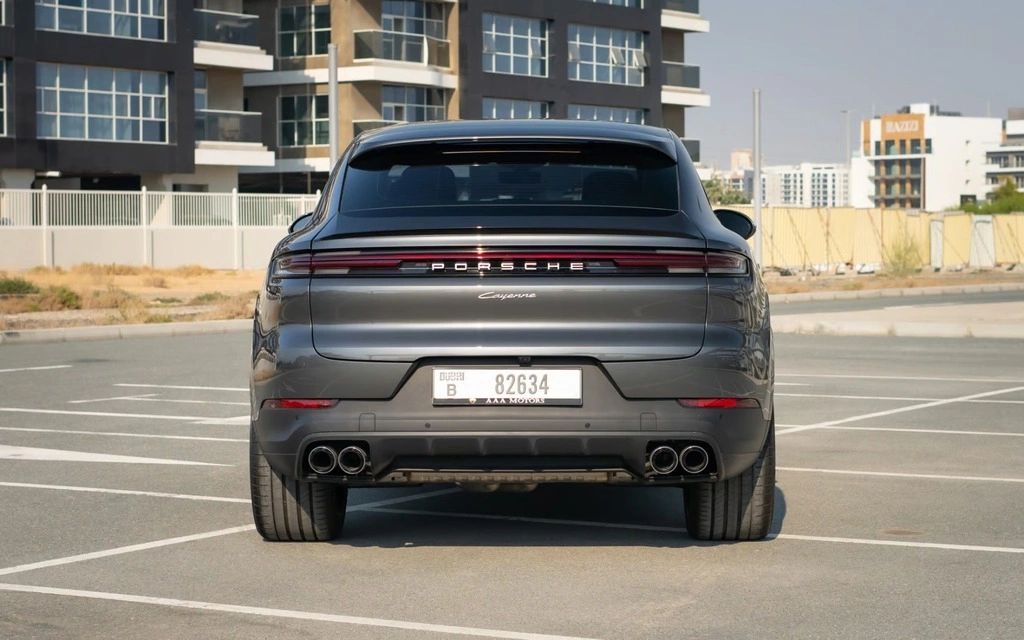 Car rental Porsche Cayenne-coupe in Dubai 2024 (grey)