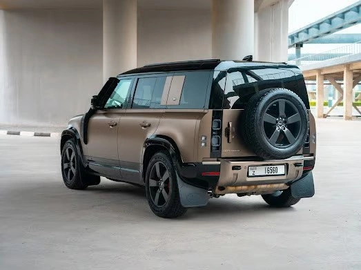 Car rental RangeRover Defender in Dubai 2021 (brown)