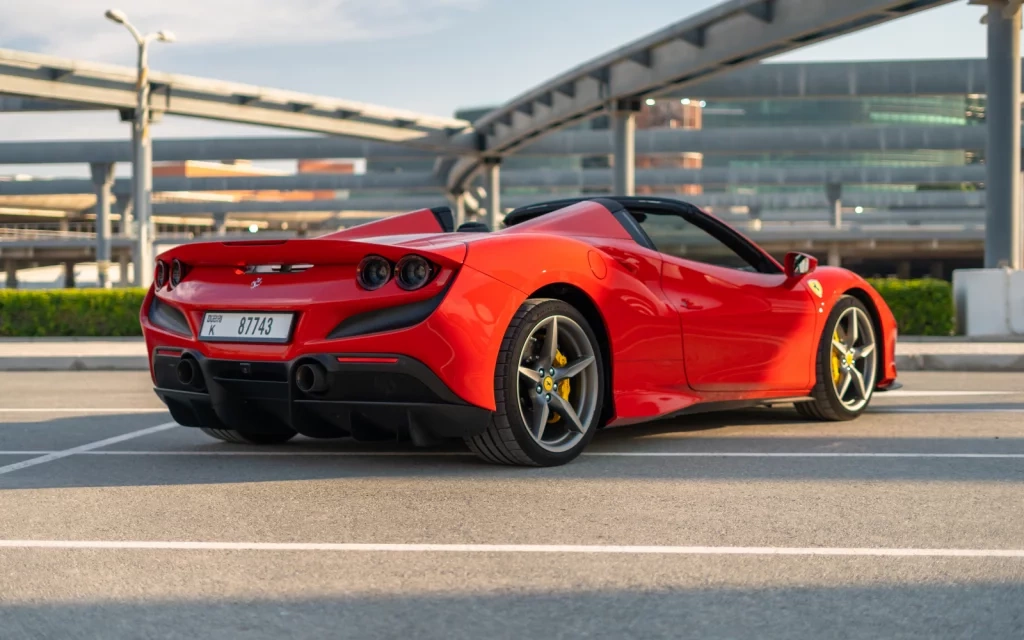 Car rental Ferrari F8-Tributo in Dubai 2023 (red)