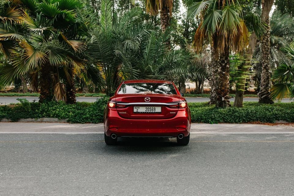 Car rental Mazda 6 in Dubai 2023 (red)