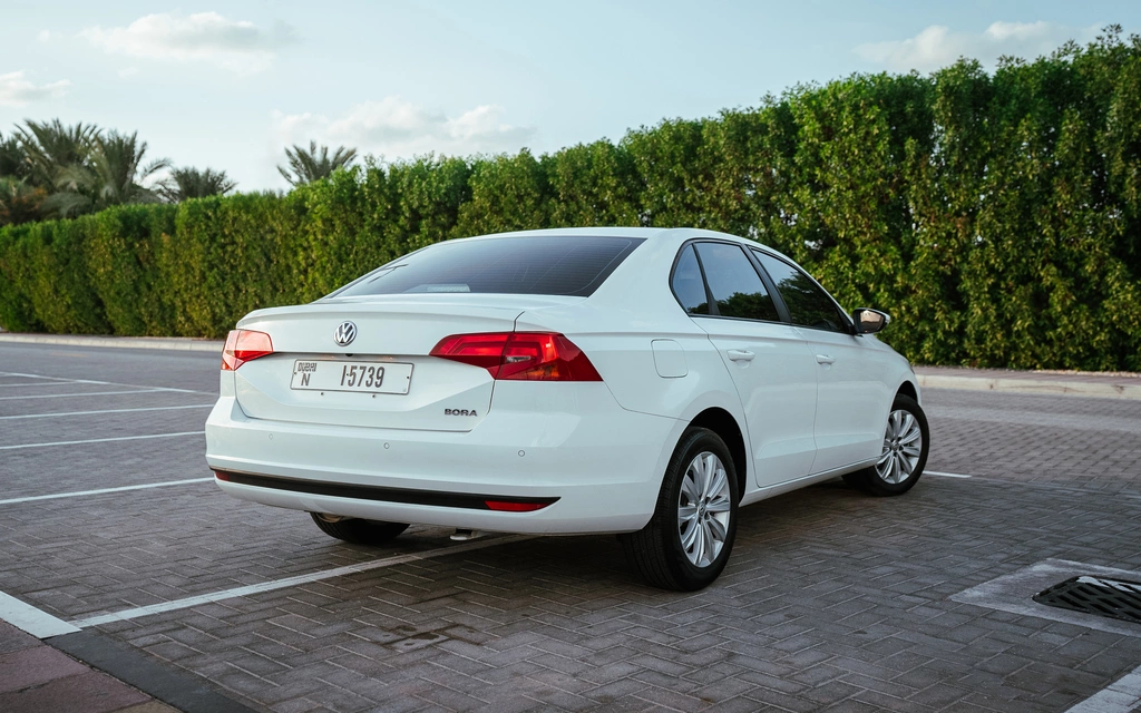 Car rental Volkswagen Bora in Dubai 2023 (white)