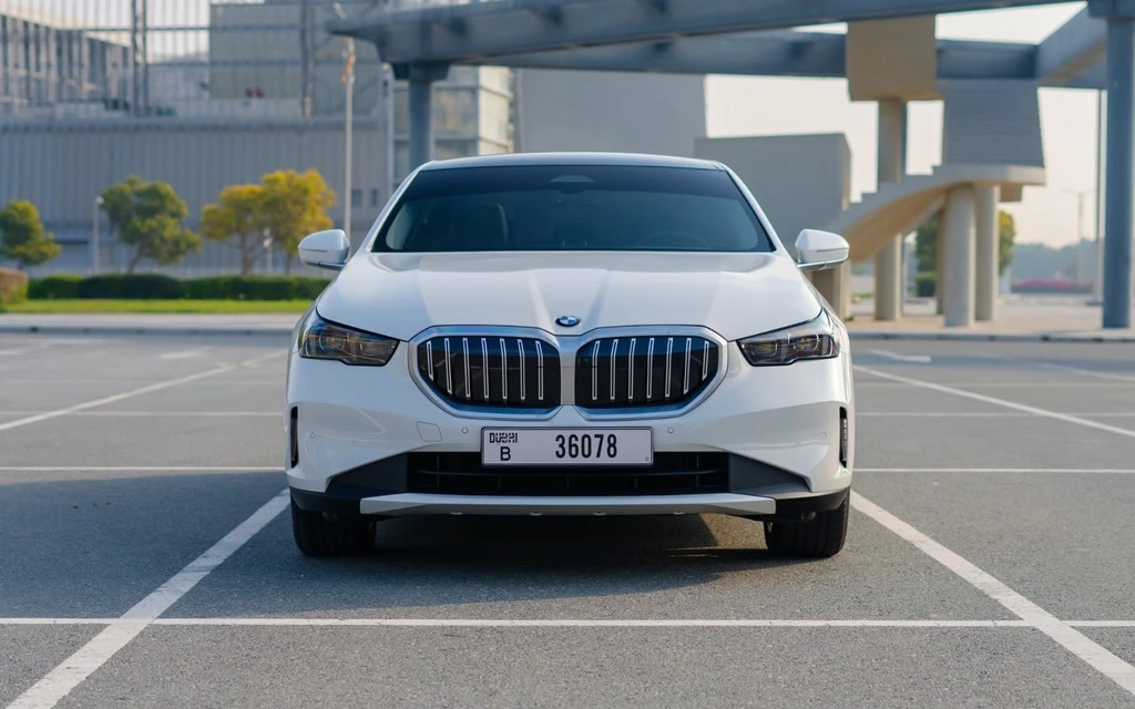 Car rental BMW 520i in Dubai 2024 (white)