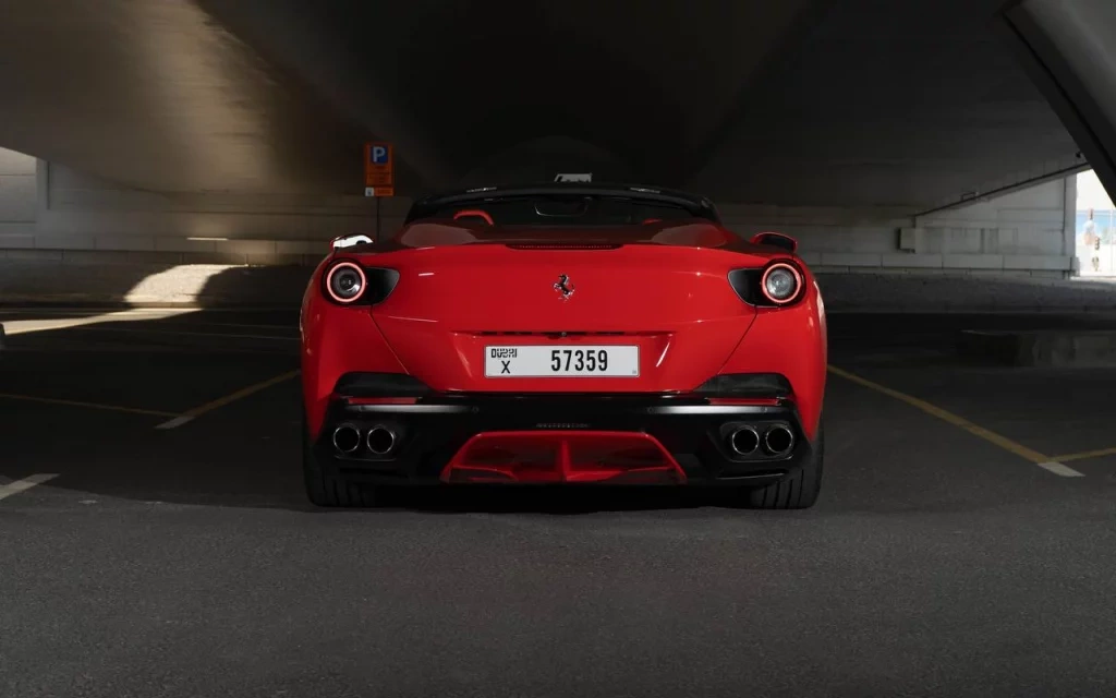 Car rental Ferrari Portofino in Dubai 2019 (red)