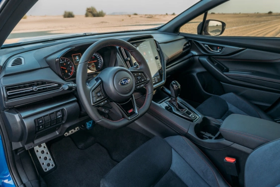 Car rental Subaru WRX in Dubai 2023 (blue)