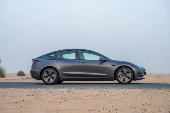 Car rental Tesla Model-3 in Dubai 2023 (grey)