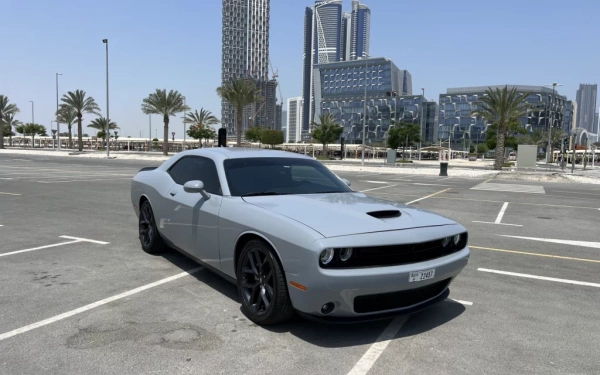 Car rental Dodge Challenger in Dubai 2021 (tiffany-blue)