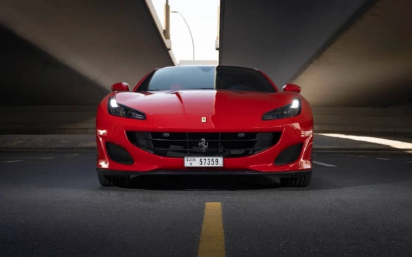 Car rental Ferrari Portofino in Dubai 2019 (red)